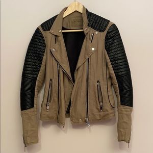 Blank NYC military leather jacket
